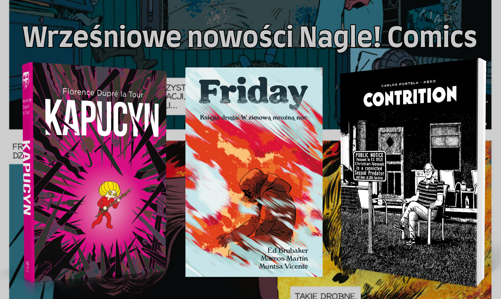 Zdjęcie okładkowe wpisu Wrześniowe zapowiedzi Nagle! Comics