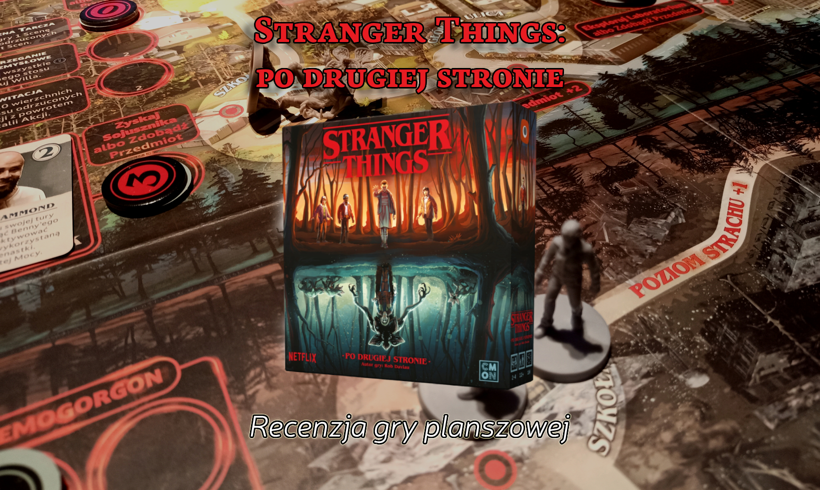 Zdjęcie okładkowe wpisu Recenzja planszówki: Stranger Things — Po drugiej stronie