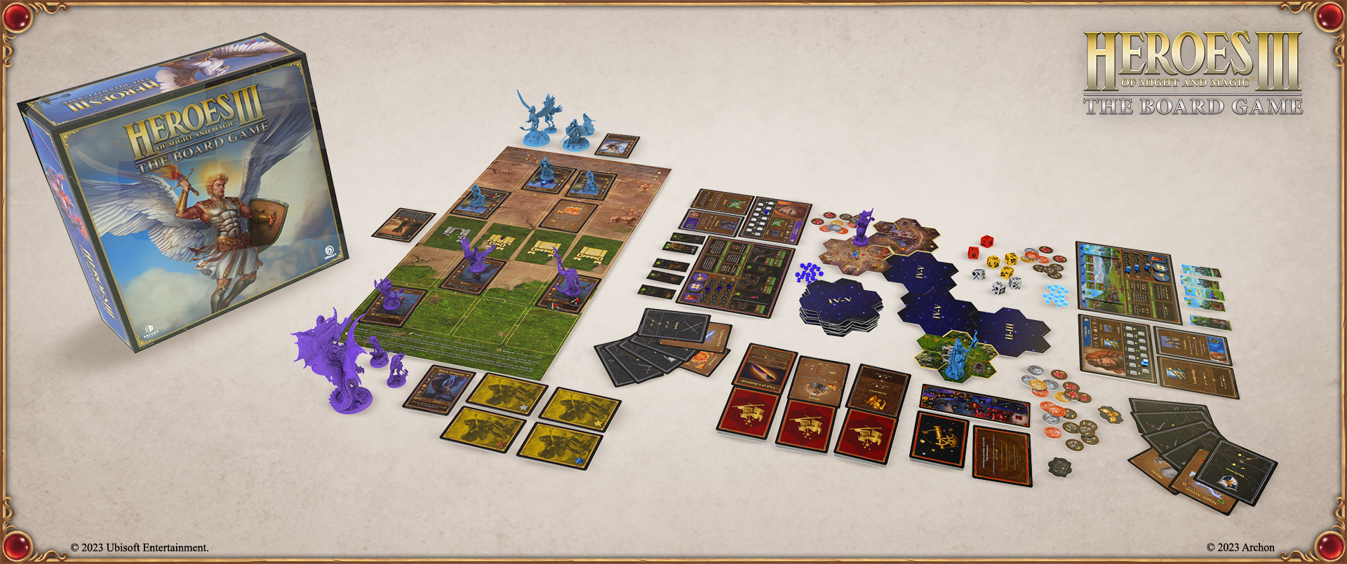 Zdjęcie okładkowe wpisu Heroes of Might & Magic III: The Board Game — wydłużenie pledge managera!
