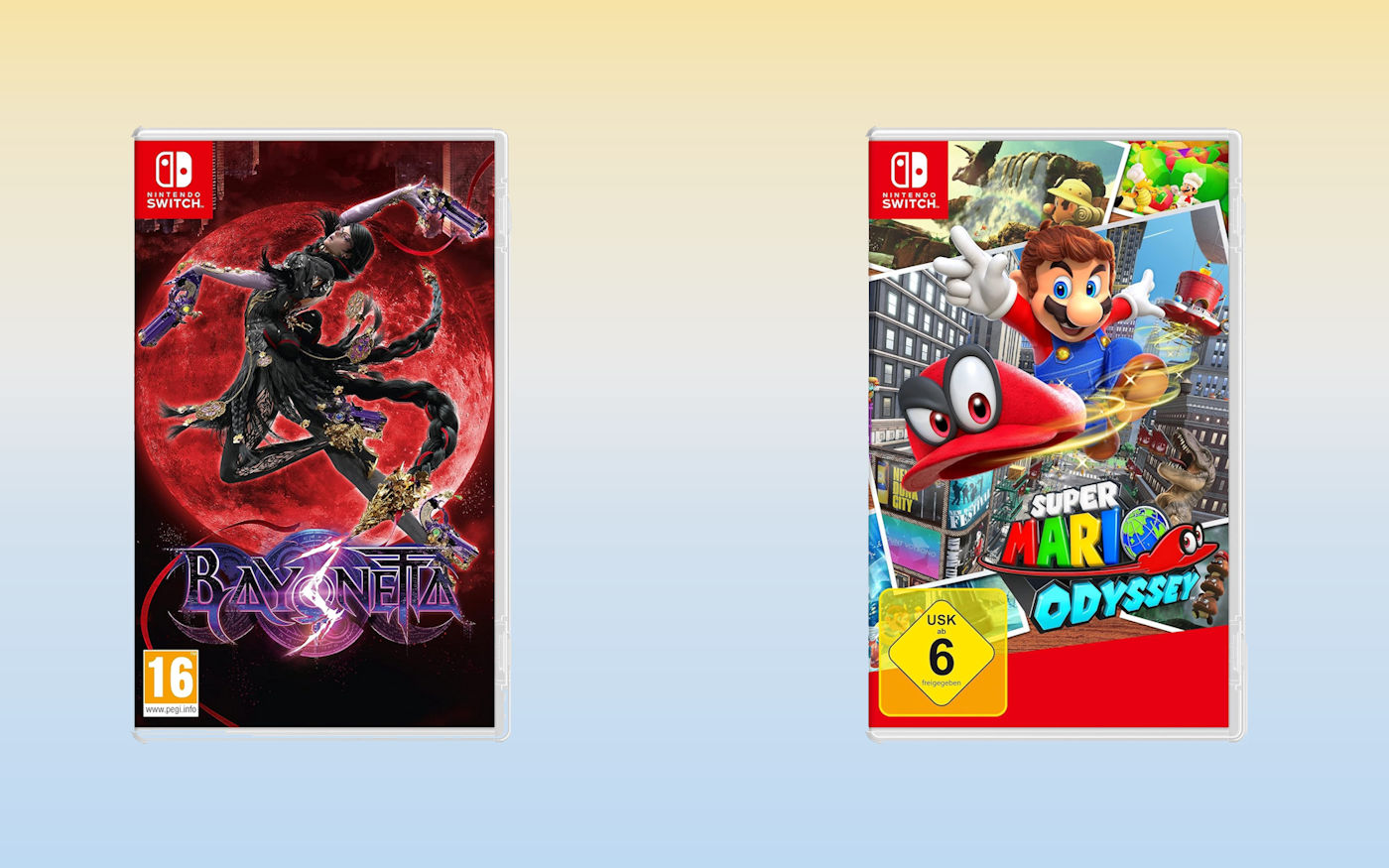 Zdjęcie okładkowe wpisu Promocja: Pudełko Bayonetta 3 i Super Mario Odyssey w świetnej cenie na Amazonie