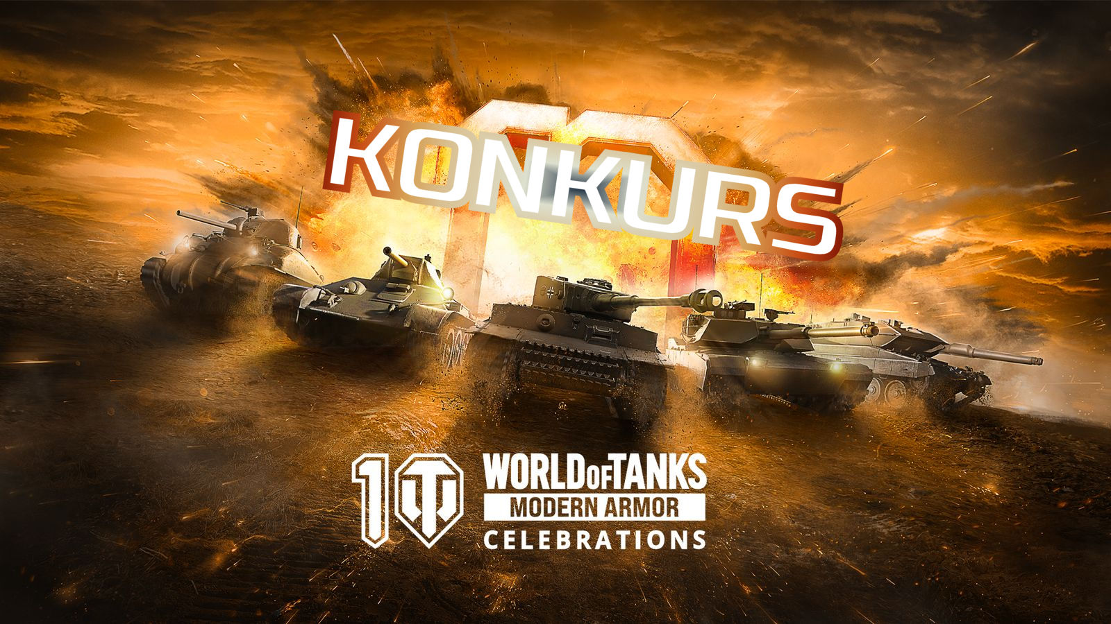 Zdjęcie okładkowe wpisu Konkurs: Rozdajemy 1 z 10 czołgów premium na 10. urodziny World of Tanks Modern Armor