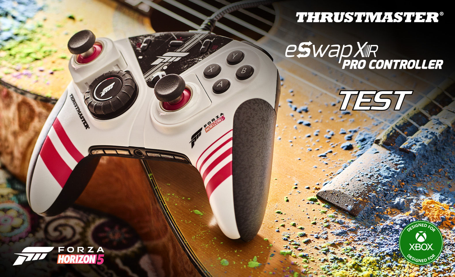 Zdjęcie okładkowe wpisu Test: Thrustmaster ESWAP XR Pro Forza Horizon 5 Edition (Xbox)