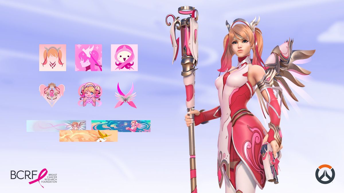 Zdjęcie okładkowe wpisu Charytatywna akcja Pink Mercy powróci w Overwatch 2!