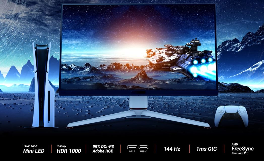 Zdjęcie okładkowe wpisu BenQ MOBIUZ EX321UX – Poznaj gamingowy Mini LED monitor 4K