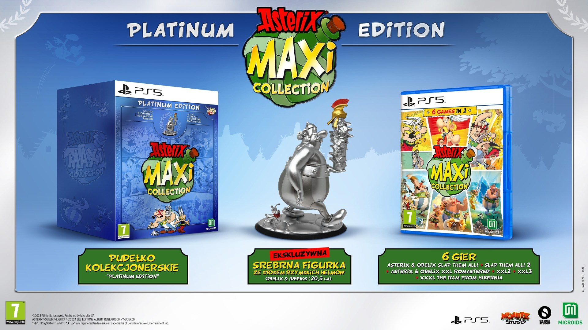 Zdjęcie okładkowe wpisu Asterix Maxi Collection – Platinum Edition trafi na PS5 i Switcha
