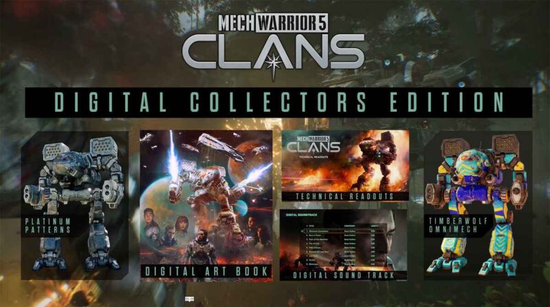 Zawartość MechWarrior 5 Digital Collector's Edition