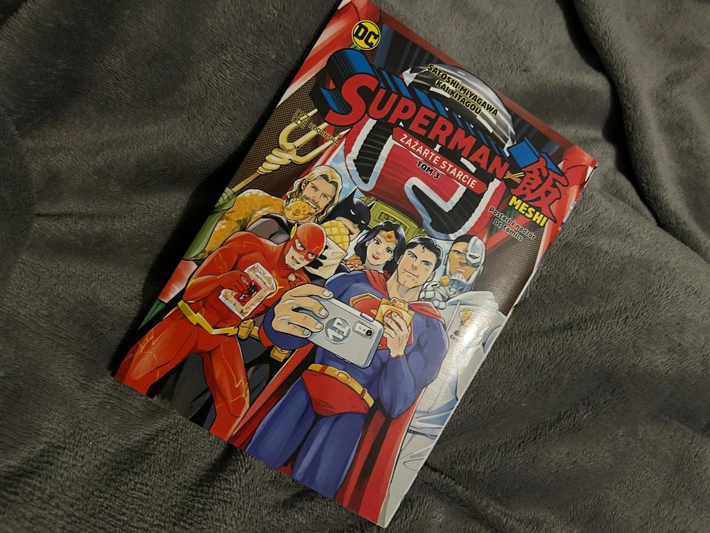 Zdjęcie okładkowe wpisu Recenzja mangi: Superman kontra Meshi. Zażarte starcie. Tom 3