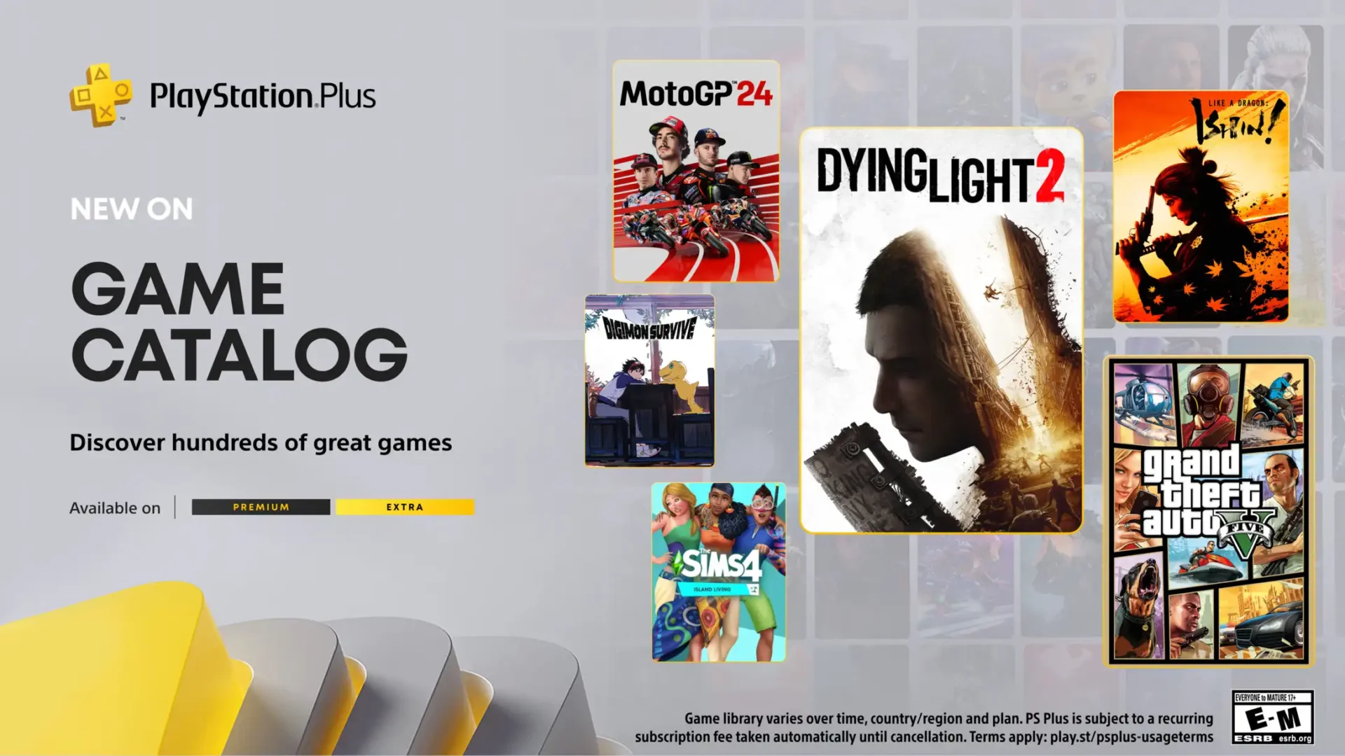 Zdjęcie okładkowe wpisu Dying Light 2 i GTA 5 w listopadowym PS Plus Extra/Premium