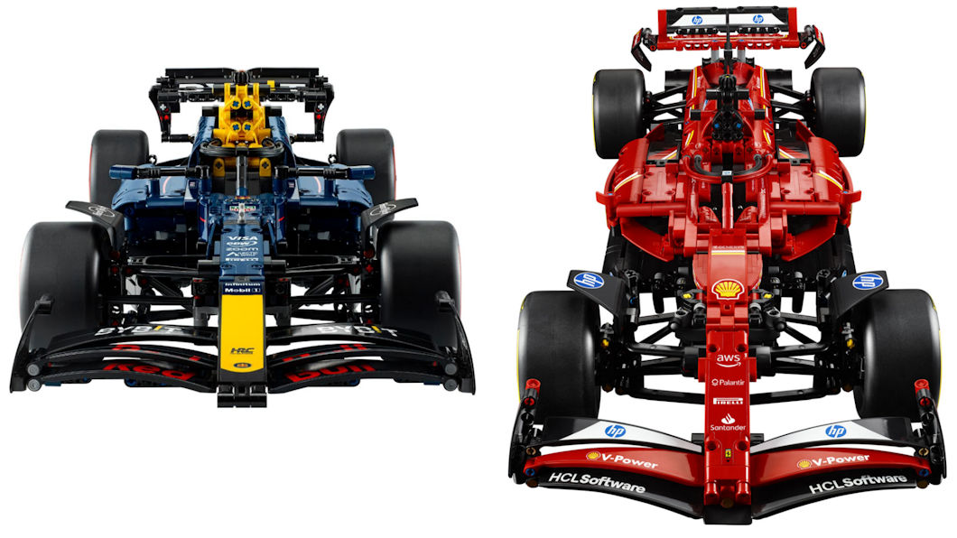 Zdjęcie okładkowe wpisu Dwa duże bolidy — Red Bull i Ferrari z LEGO Technic w 2025 roku