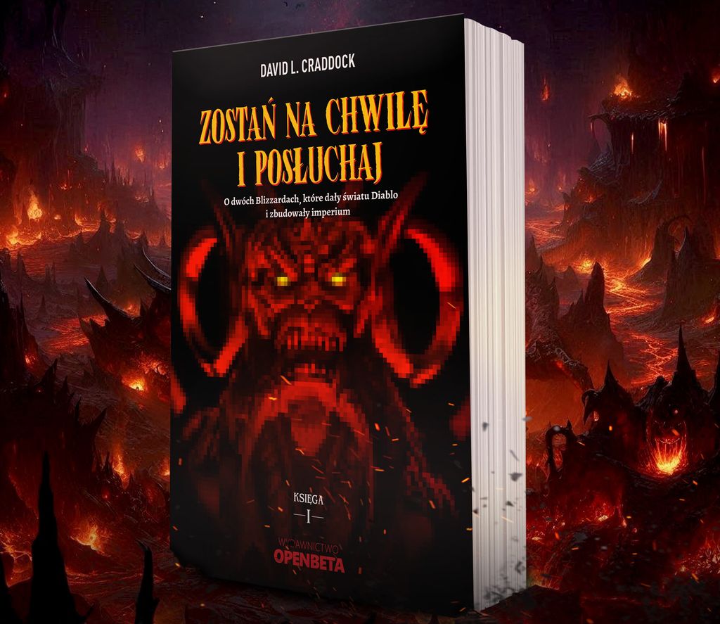 Zdjęcie okładkowe wpisu Zapowiedź książki „Zostań na chwilę i posłuchaj”. Poznaj historię powstania Diablo