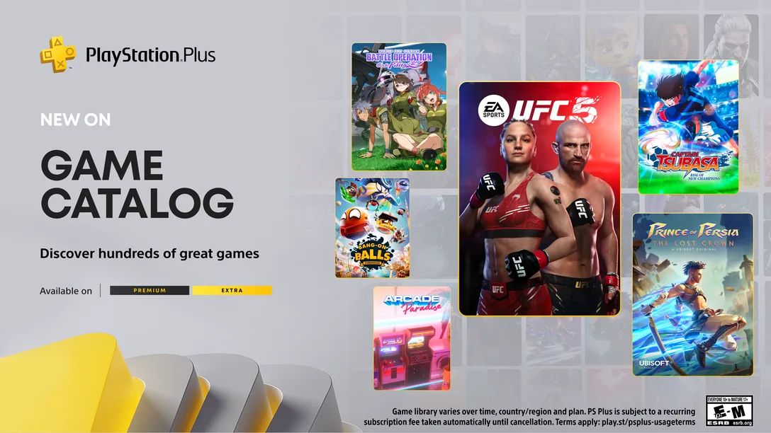 Zdjęcie okładkowe wpisu UFC 5 i Prince of Persia: The Lost Crown w PlayStation Plus Game Catalog