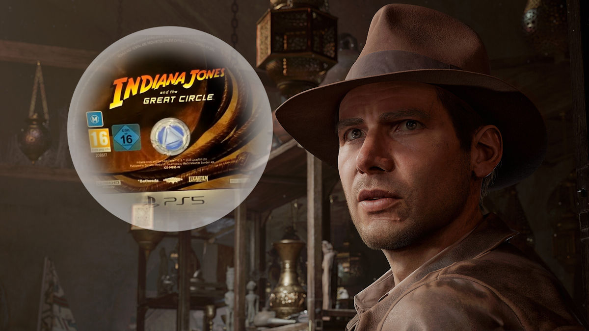 Zdjęcie okładkowe wpisu Indiana Jones i Wielki Krąg i niewiele danych na płycie