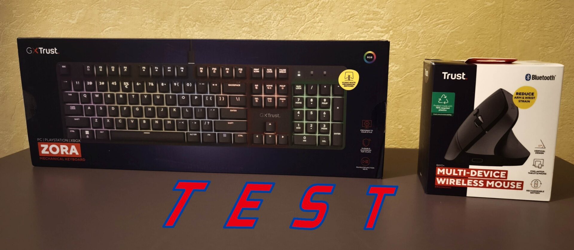 Zdjęcie okładkowe wpisu Test: Klawiatura mechaniczna ZORA GXT 871 i bezprzewodowa myszka Trust Bayo+