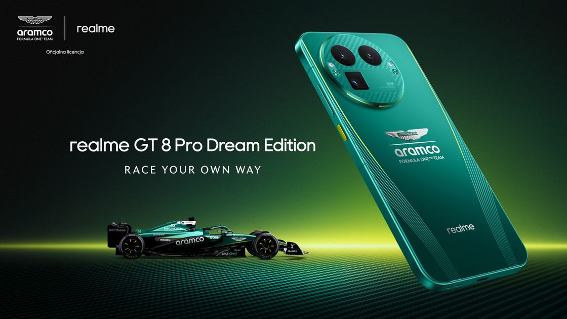 Zdjęcie okładkowe wpisu realme GT 8 Pro Dream Edition – smartfon dla fanów F1 od 2 grudnia