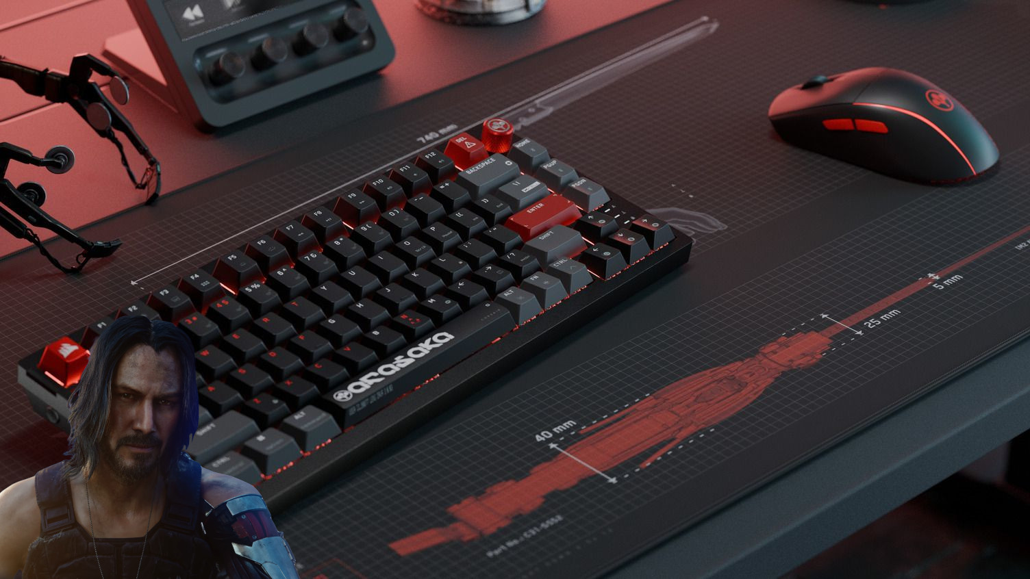 Zdjęcie okładkowe wpisu Cyberpunk 2077 – Corsair łączy siły z Arasaką