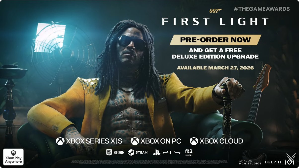 Zdjęcie okładkowe wpisu TGA 2025: 007: First Light – Lenny Kravitz dołącza do obsady