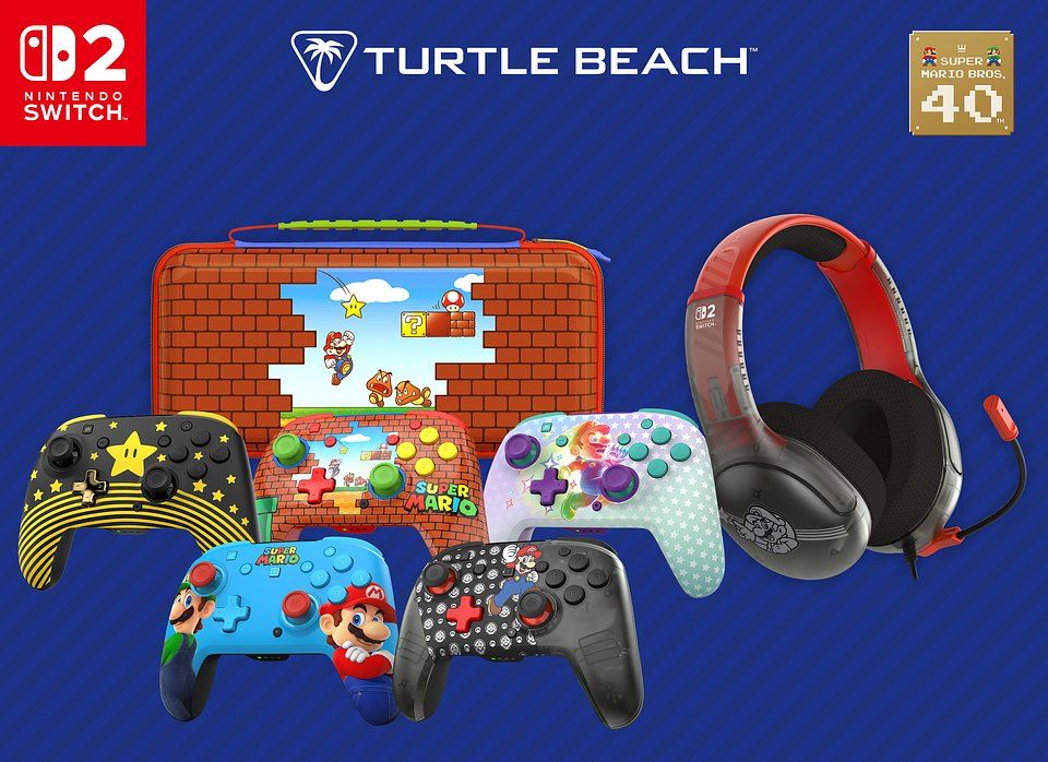 Zdjęcie okładkowe wpisu Mario Day z nowym sprzętem. Turtle Beach pokazuje kontroler i headset dla Nintendo Switch