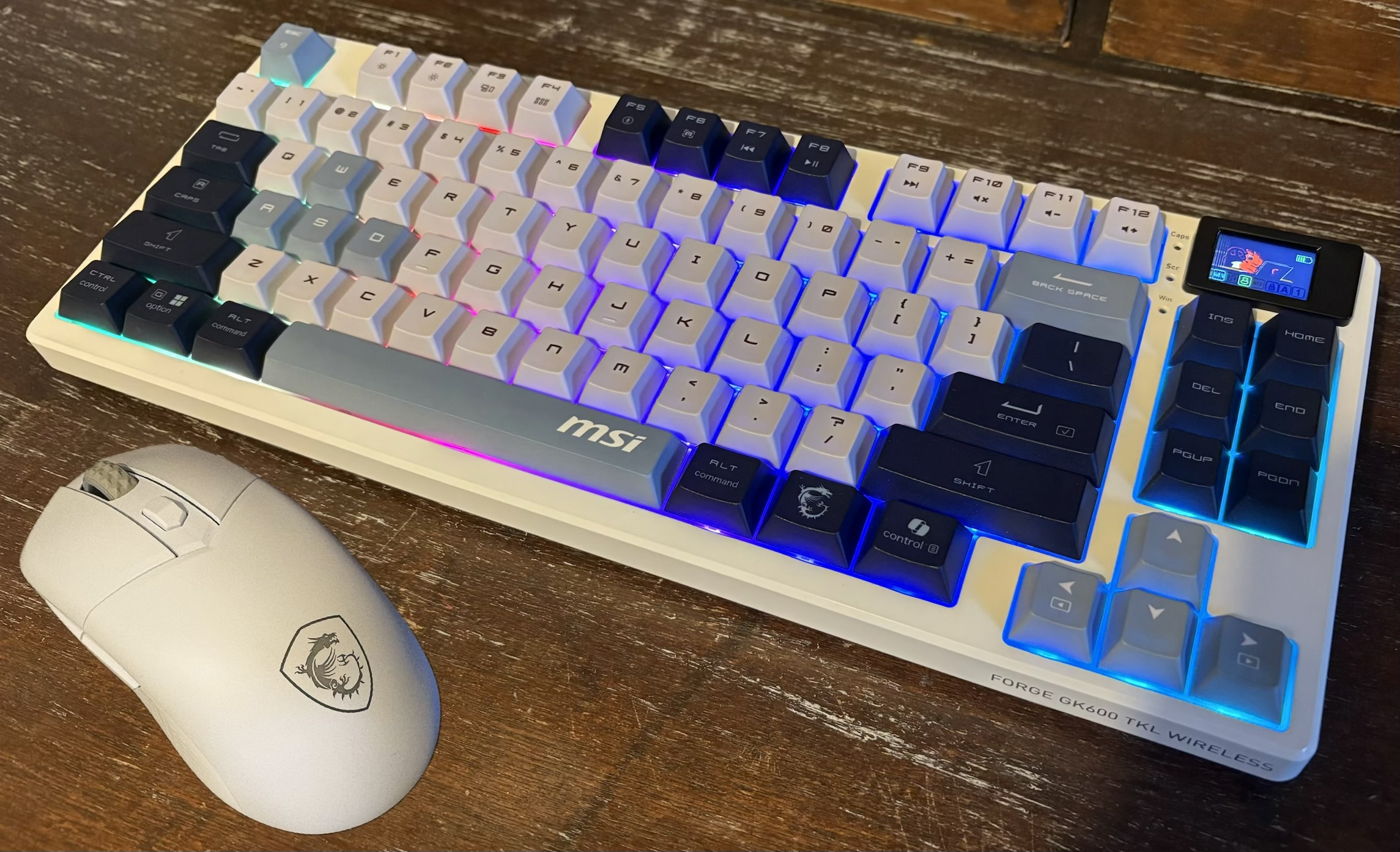 Recenzja: Klawiatura MSI FORGE GK600 TKL WIRELESS SKY US i myszka MSI VERSA 300 WIRELESS