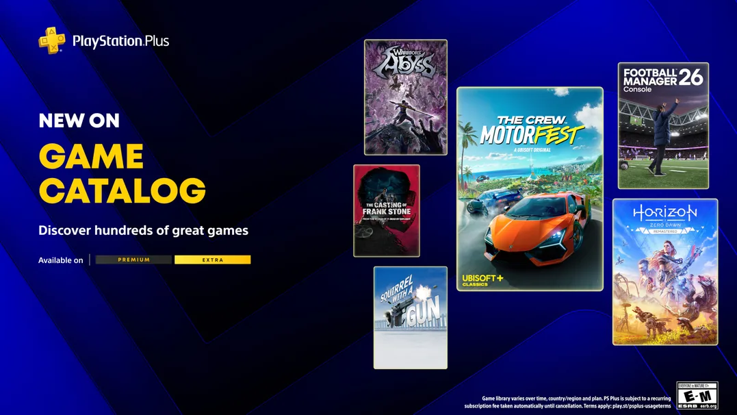 Katalog PlayStation Plus na kwiecień 2026. Wyścigi, menedżer piłkarski i… Aloy!