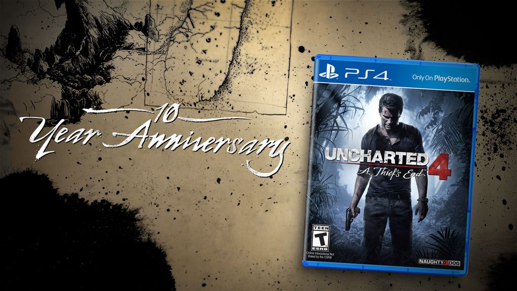 Zdjęcie okładkowe wpisu Uncharted 4: Kres Złodzieja – Naughty Dog świętuje 10-lecie gry