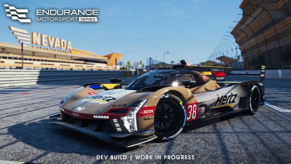 Zdjęcie okładkowe wpisu Endurance Motorsport Series pokazuje nowe auta i pustynny tor. Cadillac oraz Corvette robią wrażenie