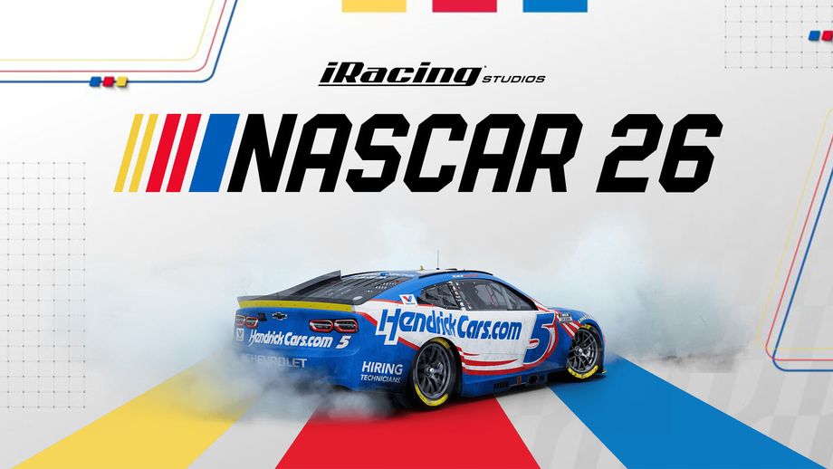 Zdjęcie okładkowe wpisu NASCAR 26 z datą premiery. iRacing zapowiada dynamiczne tory, lepszą fizykę i nowe funkcje