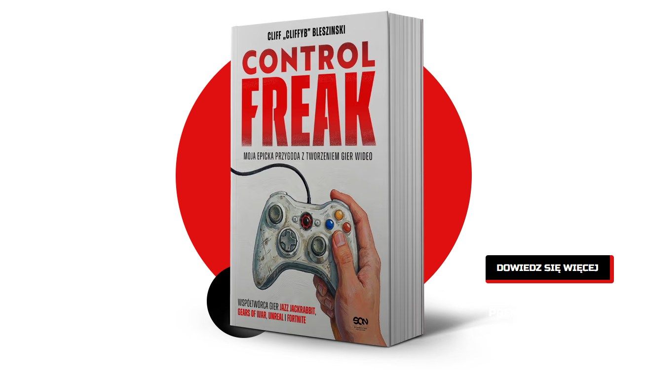 Zdjęcie okładkowe wpisu Control Freak. Cliff Bleszinski opowiada o kulisach Epic Games, Gears of War i narodzinach współczesnego gamedevu