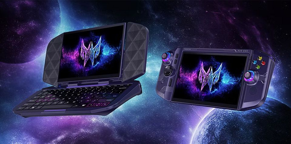 Zdjęcie okładkowe wpisu Acer pokazał handhelda, który zamienia się w małego laptopa. Project DualPlay Mini wygląda kosmicznie