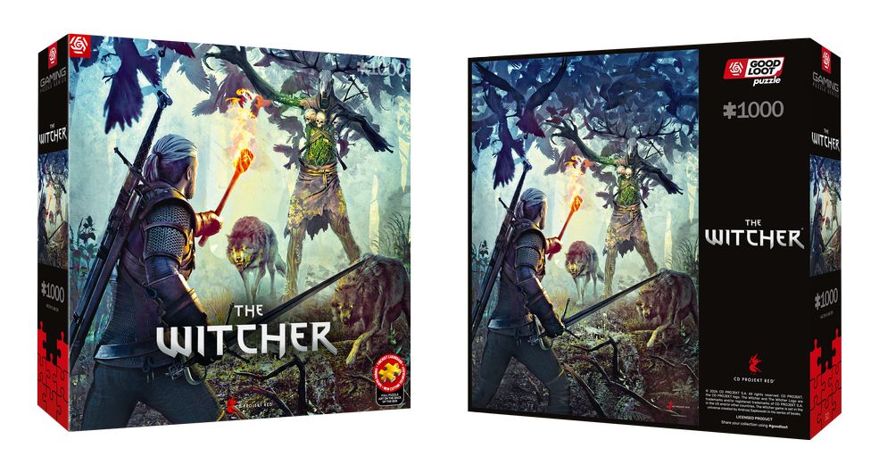 Zdjęcie okładkowe wpisu Good Loot prezentuje nowe puzzle z Wiedźminem i Cyberpunkiem 2077