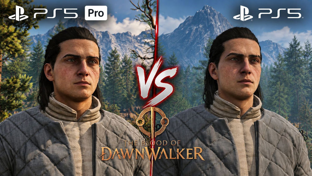 Zdjęcie okładkowe wpisu The Blood of Dawnwalker na PS5 Pro vs PS5 – szczegółowe porównanie grafiki i wydajności