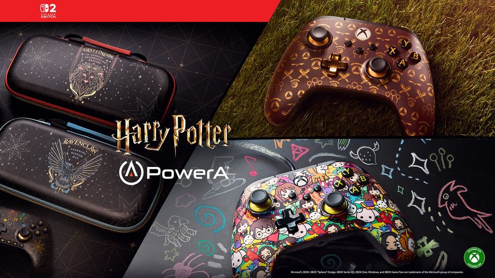 Zdjęcie okładkowe wpisu PowerA przedstawia nowe akcesoria z serii Harry Potter