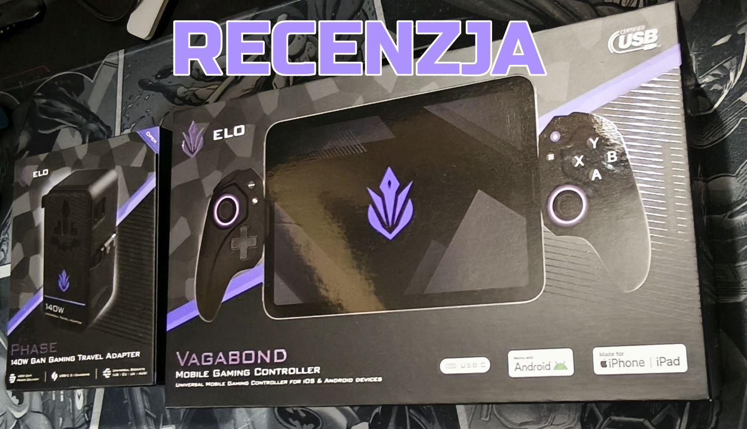 Zdjęcie okładkowe wpisu Recenzja: ELO Gaming – kontroler Vagabond i ładowarka Phase