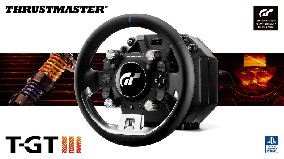 Zdjęcie okładkowe wpisu Thrustmaster T-GT III – nowa kierownica do Gran Turismo 7 z Direct Drive