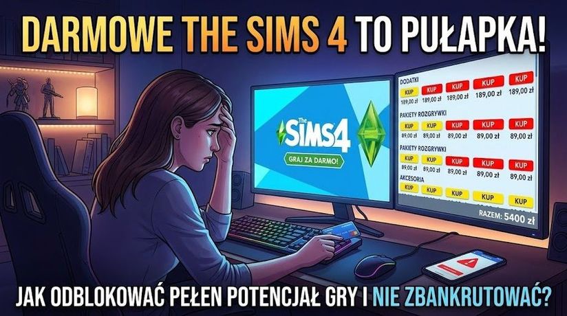 Zdjęcie okładkowe wpisu Darmowe The Sims 4 to pułapka. Jak odblokować pełen potencjał gry i nie zbankrutować?